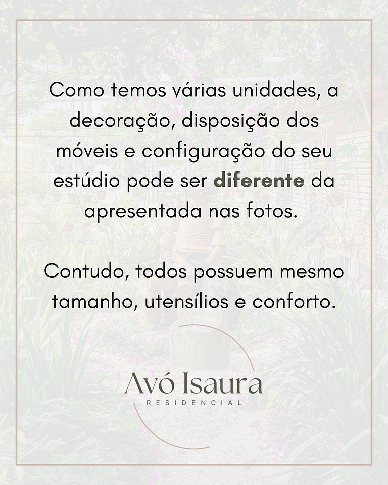 Residencial Avó Isaura - Estúdio Individual